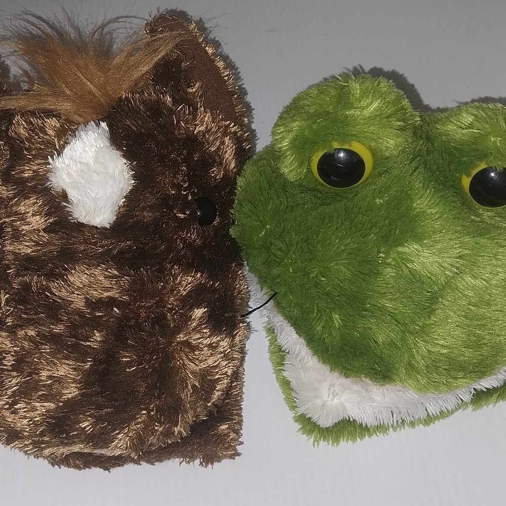 AURORA Frog And Horse 9 IN PuppetS Lot Of 2